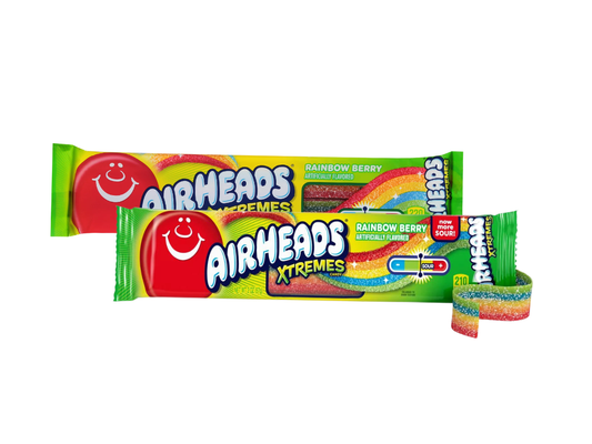 Airheads Xtremes Rainbow Berry – Saure Fruchtgummi-Bänder 57 g – American Candy & Snacks – CANDYKÖNIG