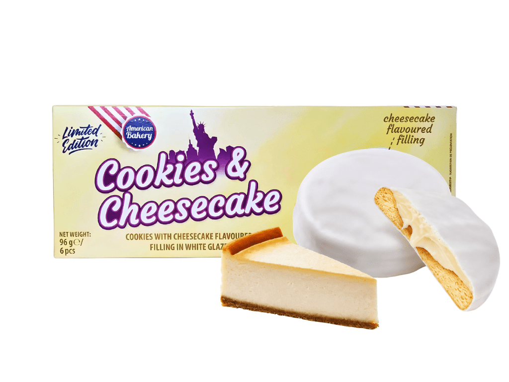 American Bakery Cookies & Cheesecake – Cheesecake-Kekse 96 g – American Candy & Snacks – CANDYKÖNIG