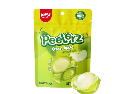 AMOS Peelerz Green Apple – 65 g – American Candy & Snacks – CANDYKÖNIG