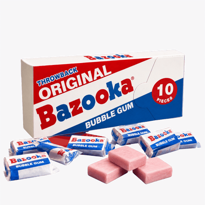 Bazooka Wallet Pack 60 g – Original Bubble Gum USA-Import – American Candy & Snacks – CANDYKÖNIG