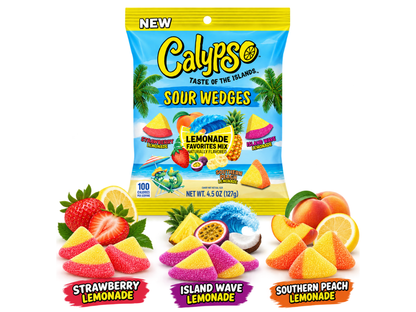 Calypso Sour Wedges Lemonade Favorites Mix 127g