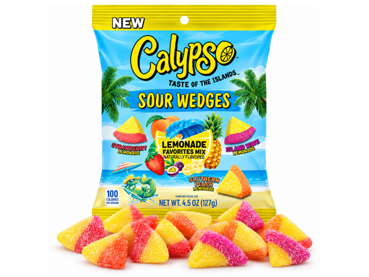 Calypso Sour Wedges Lemonade Favorites Mix 127g