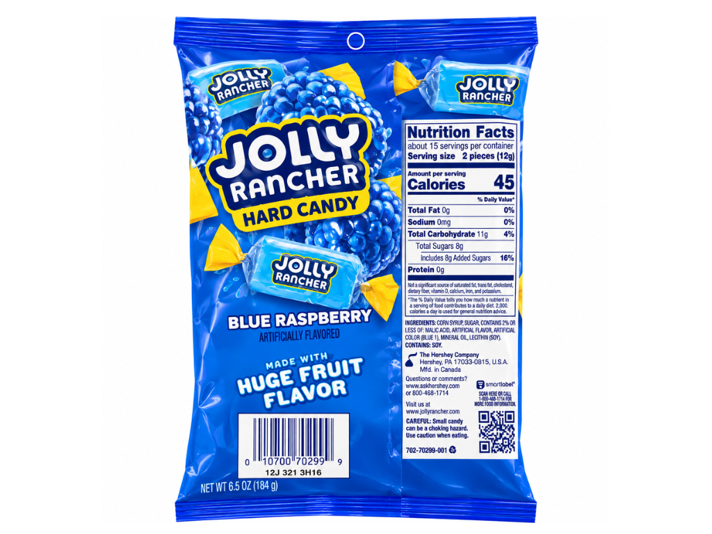 Jolly Rancher Hard Candy Blue Raspberry - 184g