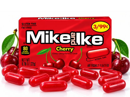 Mike and Ike Chewy Cherry Candy - 22g