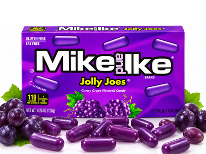 Mike and Ike Jolly Joes Chewy Grape Candy - 129g