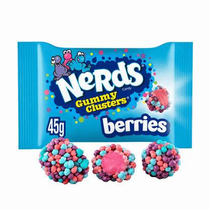 Nerds Gummy Clusters Very Berry 45 g – Original USA Candy – American Candy & Snacks – CANDYKÖNIG