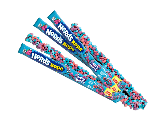 Nerds Rope Very Berry – Knusprige Nerds mit weichem Fruchtgummi 26 g – American Candy & Snacks – CANDYKÖNIG