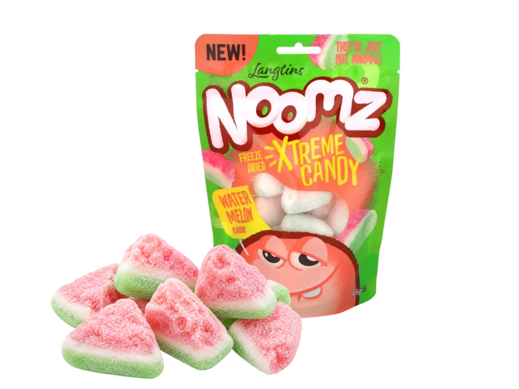 NOOMZ Freeze Dried Watermelon – Gefriergetrocknete Wassermelonen-Süßigkeiten 45 g – American Candy & Snacks – CANDYKÖNIG