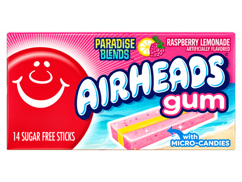 Airheads Gum Raspberry Lemonade mit Micro Candies - 14 Sticks