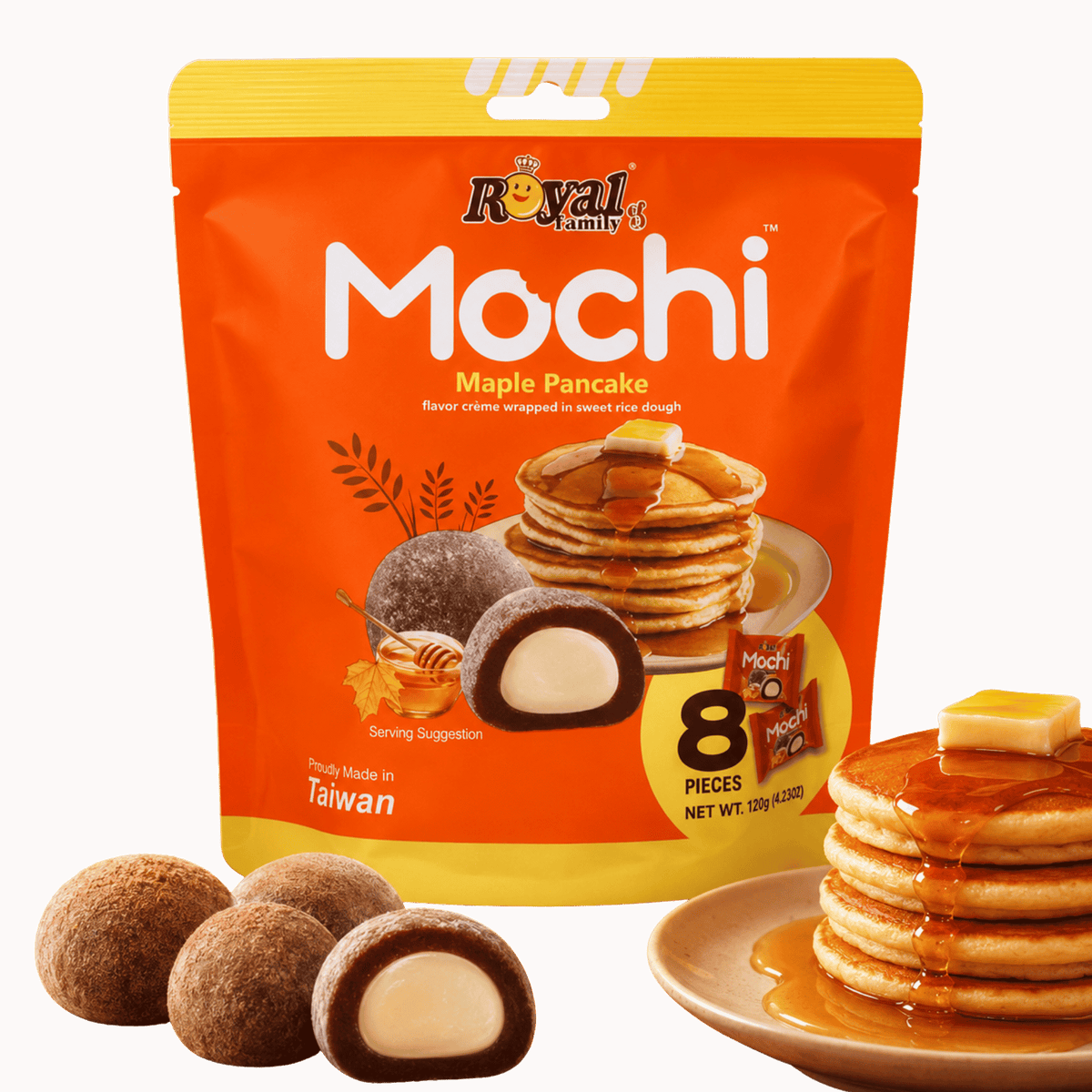 Royal Family Mochi Maple Pancake 120 g – Ahorn-Pancake – American Candy & Snacks – CANDYKÖNIG