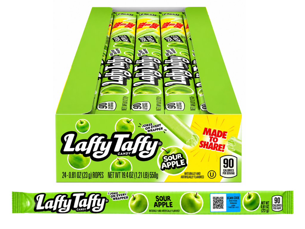 Laffy Taffy Sour Apple 23g – Kaubonbon mit saurem Apfelgeschmack
