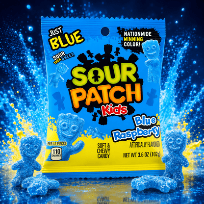 Sour Patch Kids Blue Raspberry 102 g – Saure Fruchtgummis – American Candy & Snacks – CANDYKÖNIG