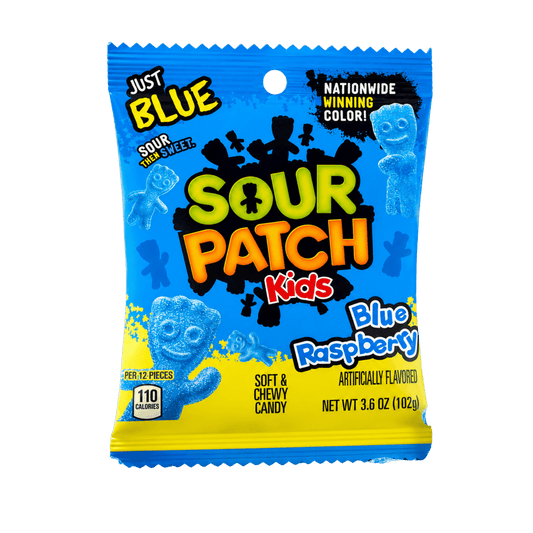Sour Patch Kids Blue Raspberry 102 g – Saure Fruchtgummis – American Candy & Snacks – CANDYKÖNIG