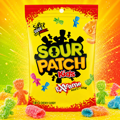 Sour Patch Kids Extreme 204 g – Extra saure Fruchtgummis – American Candy & Snacks – CANDYKÖNIG