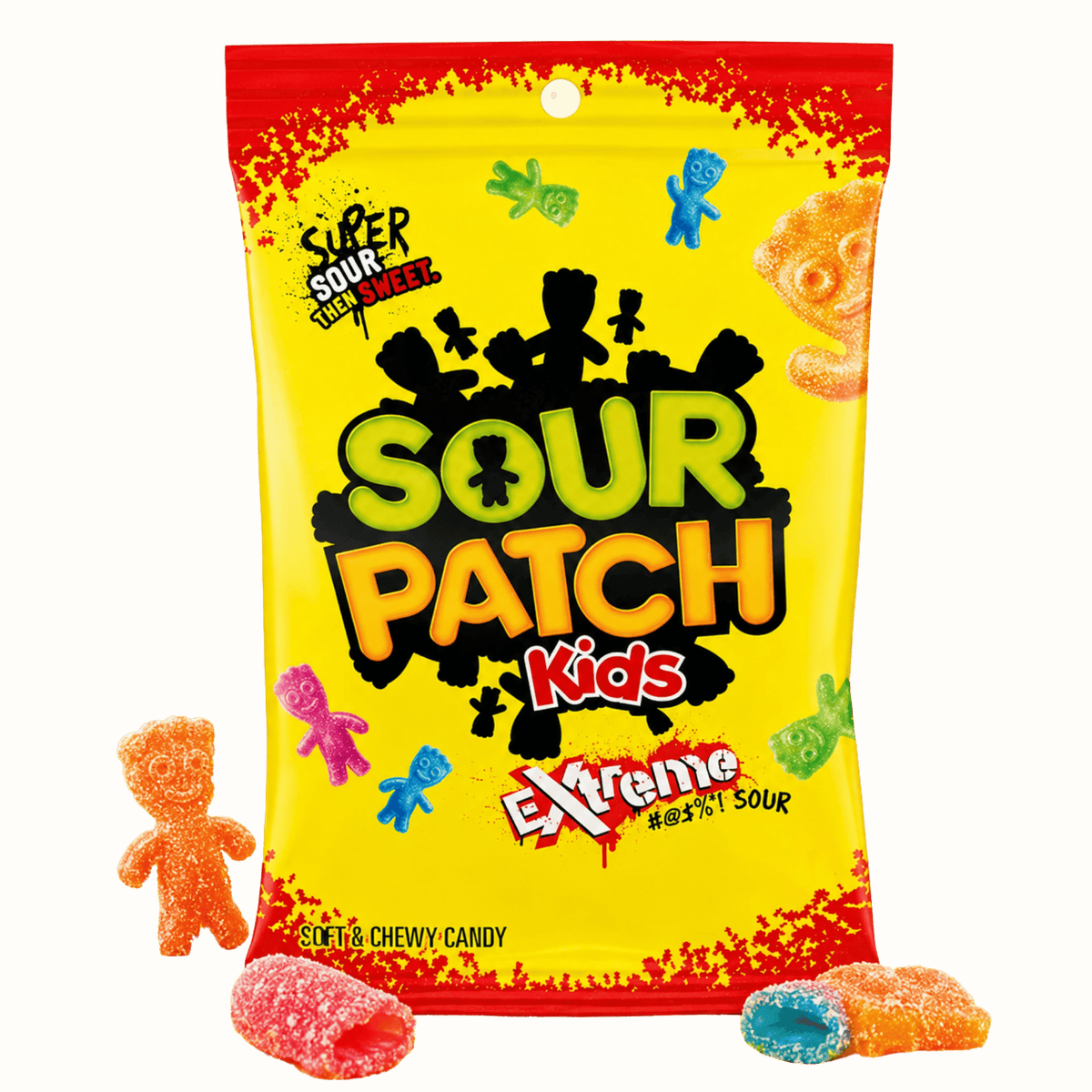 Sour Patch Kids Extreme 204 g – Extra saure Fruchtgummis – American Candy & Snacks – CANDYKÖNIG