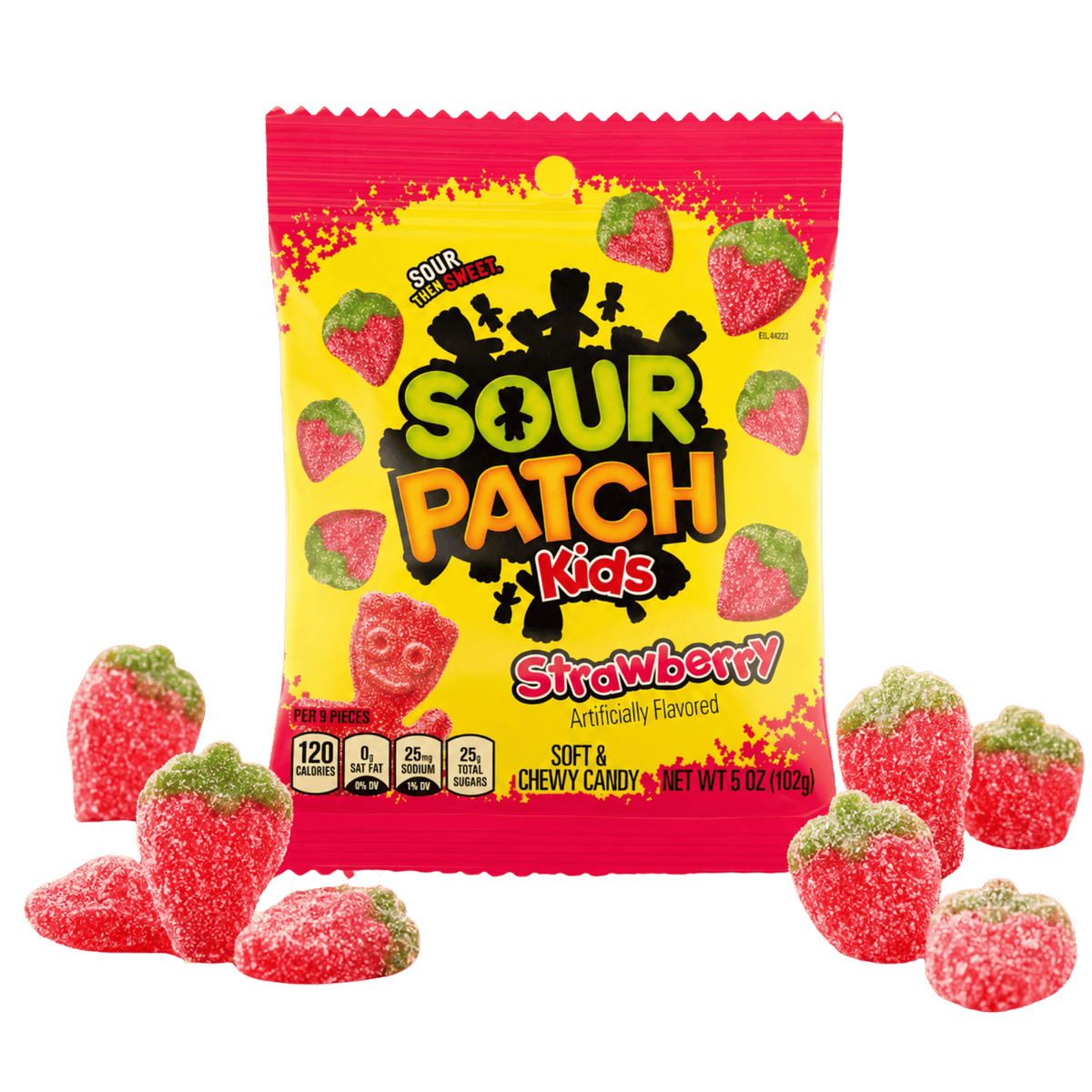 Sour Patch Kids Strawberry 102 g – Saure Erdbeer-Fruchtgummis – American Candy & Snacks – CANDYKÖNIG