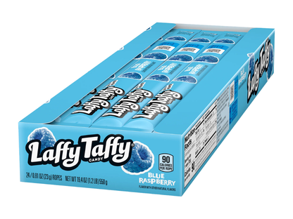 Laffy Taffy Blue Raspberry 23g – Kaubonbon mit blauem Himbeergeschmack.