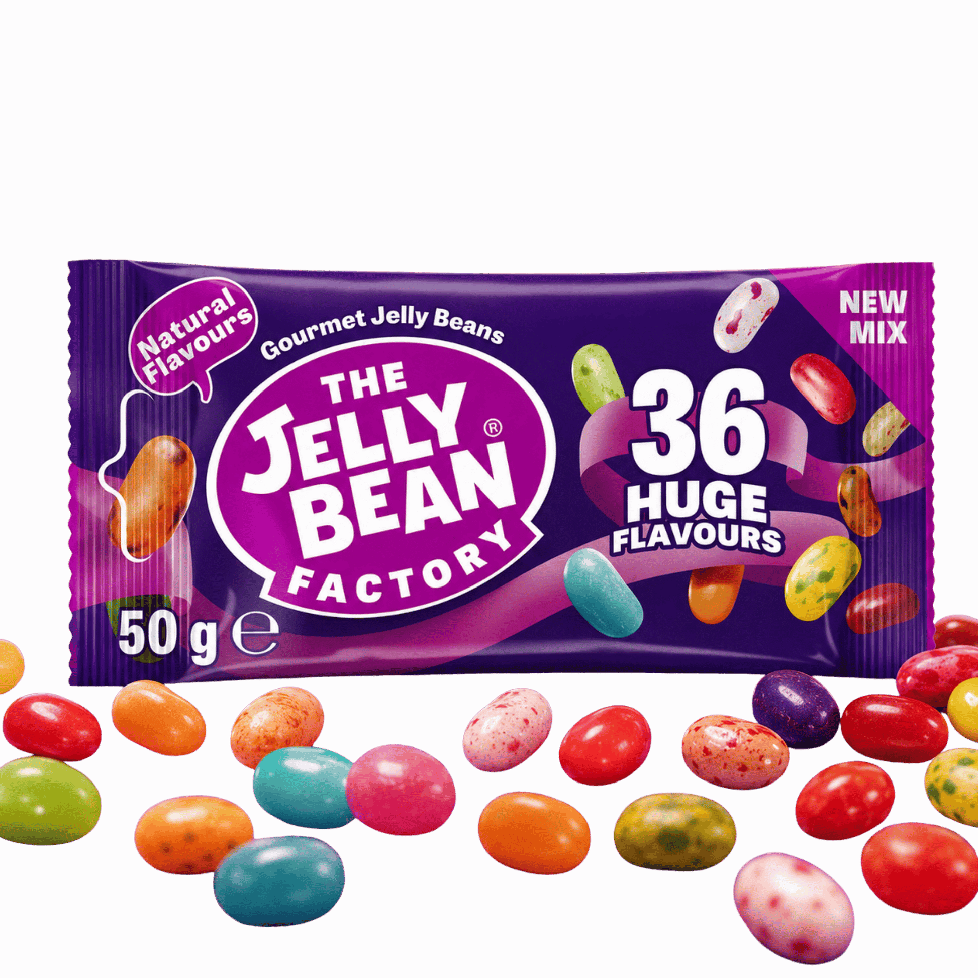 The Jelly Bean Factory 36 Flavours Mix 50 g – American Candy & Snacks – CANDYKÖNIG