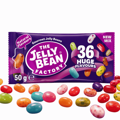 The Jelly Bean Factory 36 Flavours Mix 50 g – American Candy & Snacks – CANDYKÖNIG