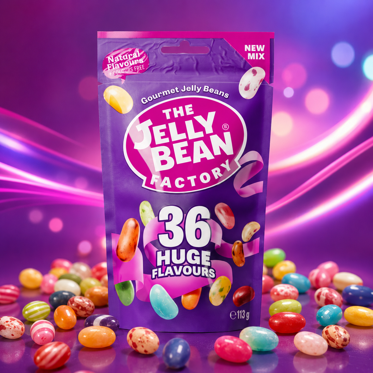 The Jelly Bean Factory 36 Sorten Mix – 113 g – American Candy & Snacks – CANDYKÖNIG