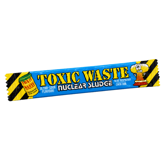 Toxic Waste Blue Raspberry Chew Bar 20 g – Saurer Kauriegel – American Candy & Snacks – CANDYKÖNIG