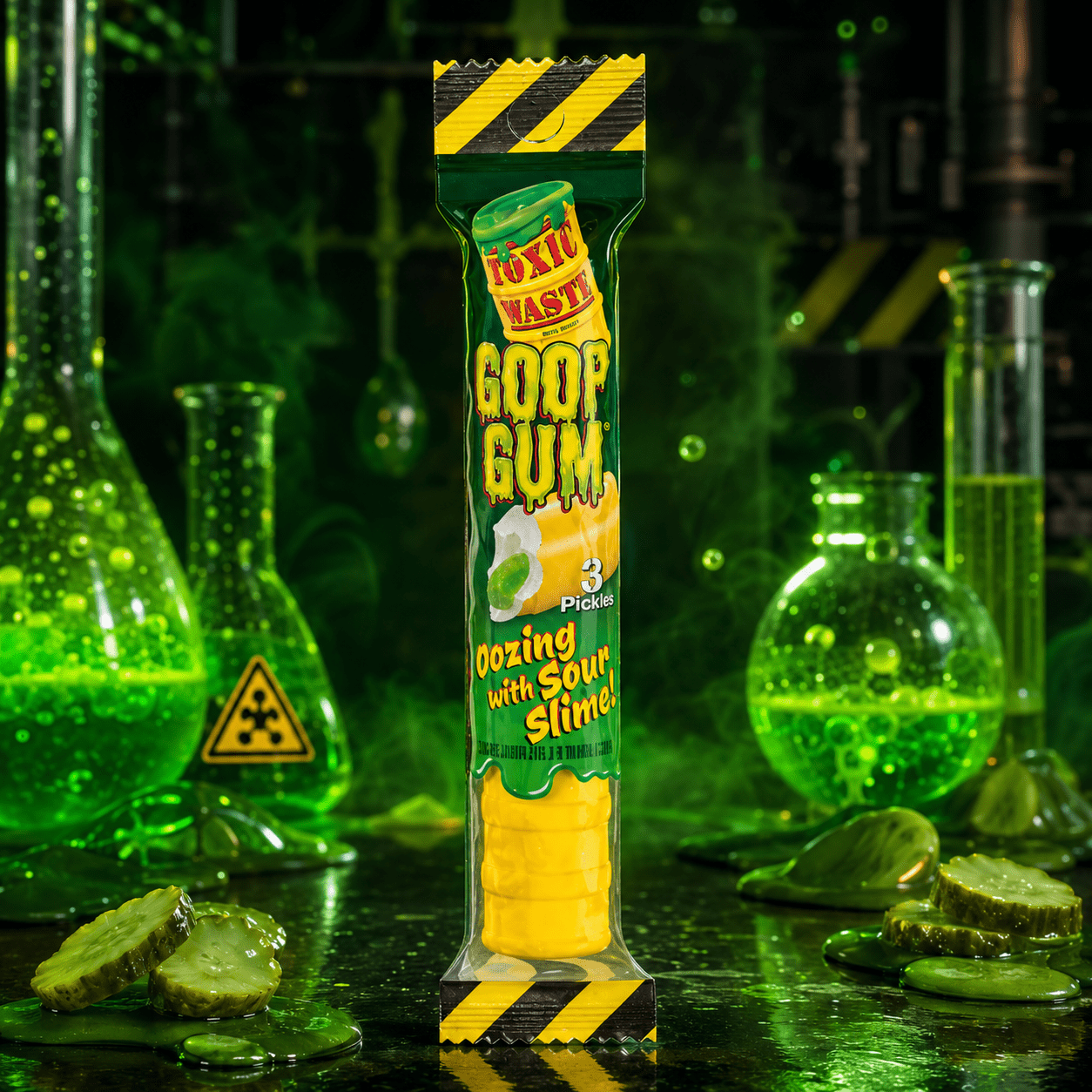 Toxic Waste Goop Gum 43,5 g – Kaugummi mit saurer Füllung – American Candy & Snacks – CANDYKÖNIG