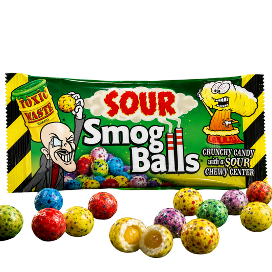 Toxic Waste Sour Smog Balls 48 g – Saure Bonbonkugeln – American Candy & Snacks – CANDYKÖNIG