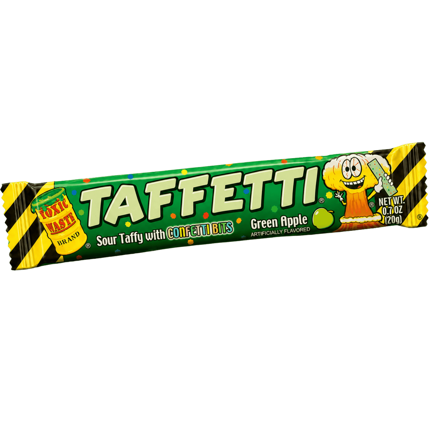 Toxic Waste Taffetti Green Apple 20 g – Saurer Taffy – American Candy & Snacks – CANDYKÖNIG