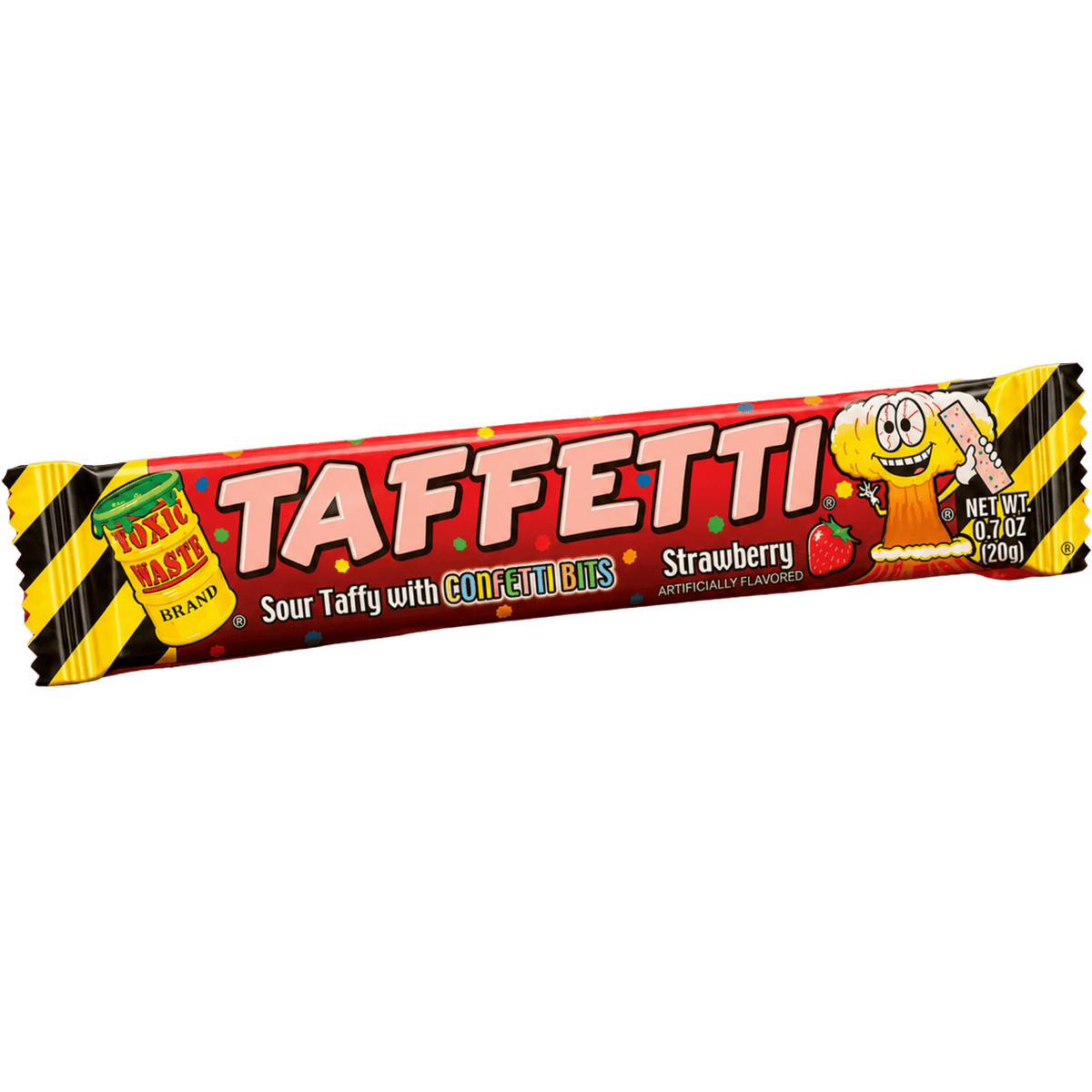 Toxic Waste Taffetti Strawberry 20 g – Saurer Taffy – American Candy & Snacks – CANDYKÖNIG