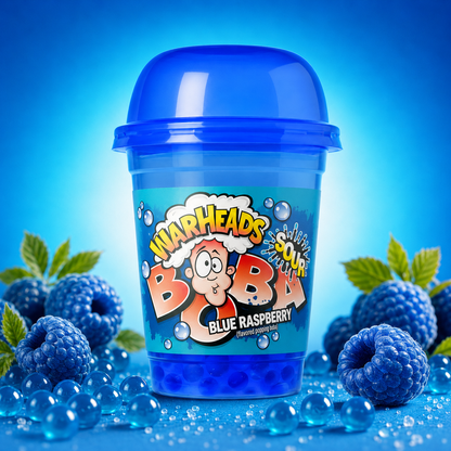 Warheads Boba Sour Blue Raspberry 400 ml – American Candy & Snacks – CANDYKÖNIG