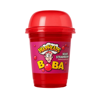 Warheads Boba Sour Strawberry 400 ml – Saure Erdbeer-Popping-Boba – American Candy & Snacks – CANDYKÖNIG
