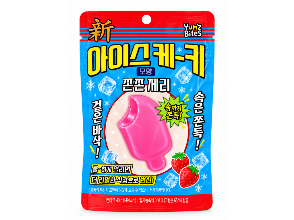 Yum'z Bites Crunch Ice Bar Gummy - 40g