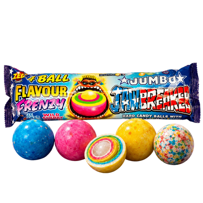 Zed Jumbo USA Jawbreaker 65,8 g – 4er-Pack – American Candy & Snacks – CANDYKÖNIG