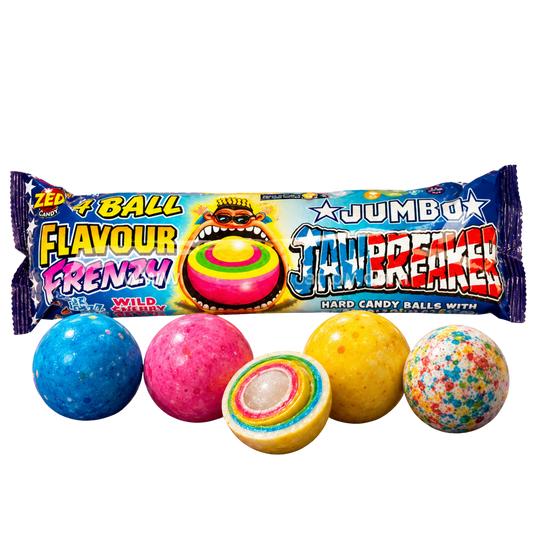 Zed Jumbo USA Jawbreaker 65,8 g – 4er-Pack – American Candy & Snacks – CANDYKÖNIG